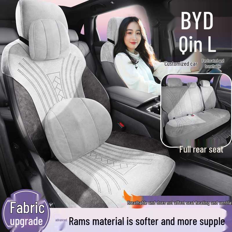 25 Custom-Fit Seat Covers for BYD Qin L DMi/EV - Smart Driving Edition, Four Seasons, Half-Cover