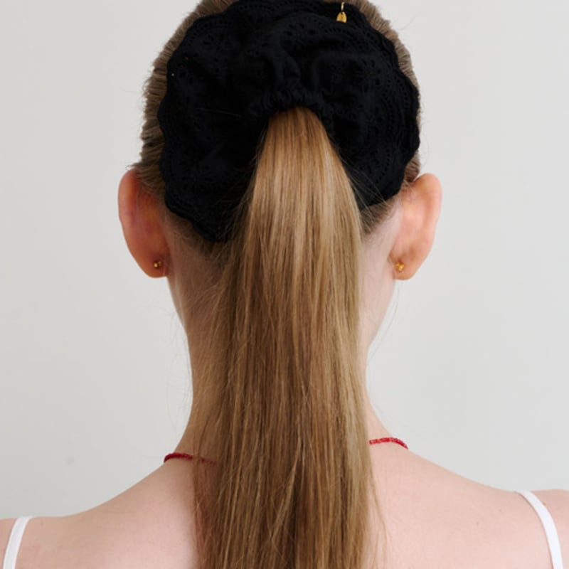 NUOY Lace Pie Hair Scrunchie (2 Colors)