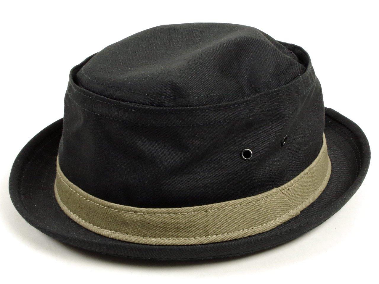 

York NEWYORK HAT Pork Pie Cotton Stingy Black XL [Новая шляпа] [COTTON STINGY] чёрный