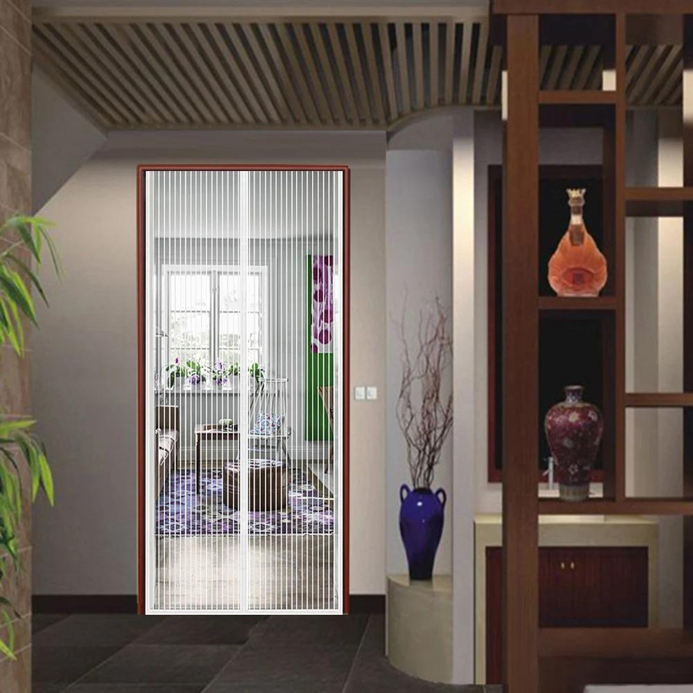 Magnetic Door Curtain Summer-Specific: Heavy-Duty Insect-Proof Mesh, Hands-Free Auto-Closing, No-Drill Install, Pet-Friendly