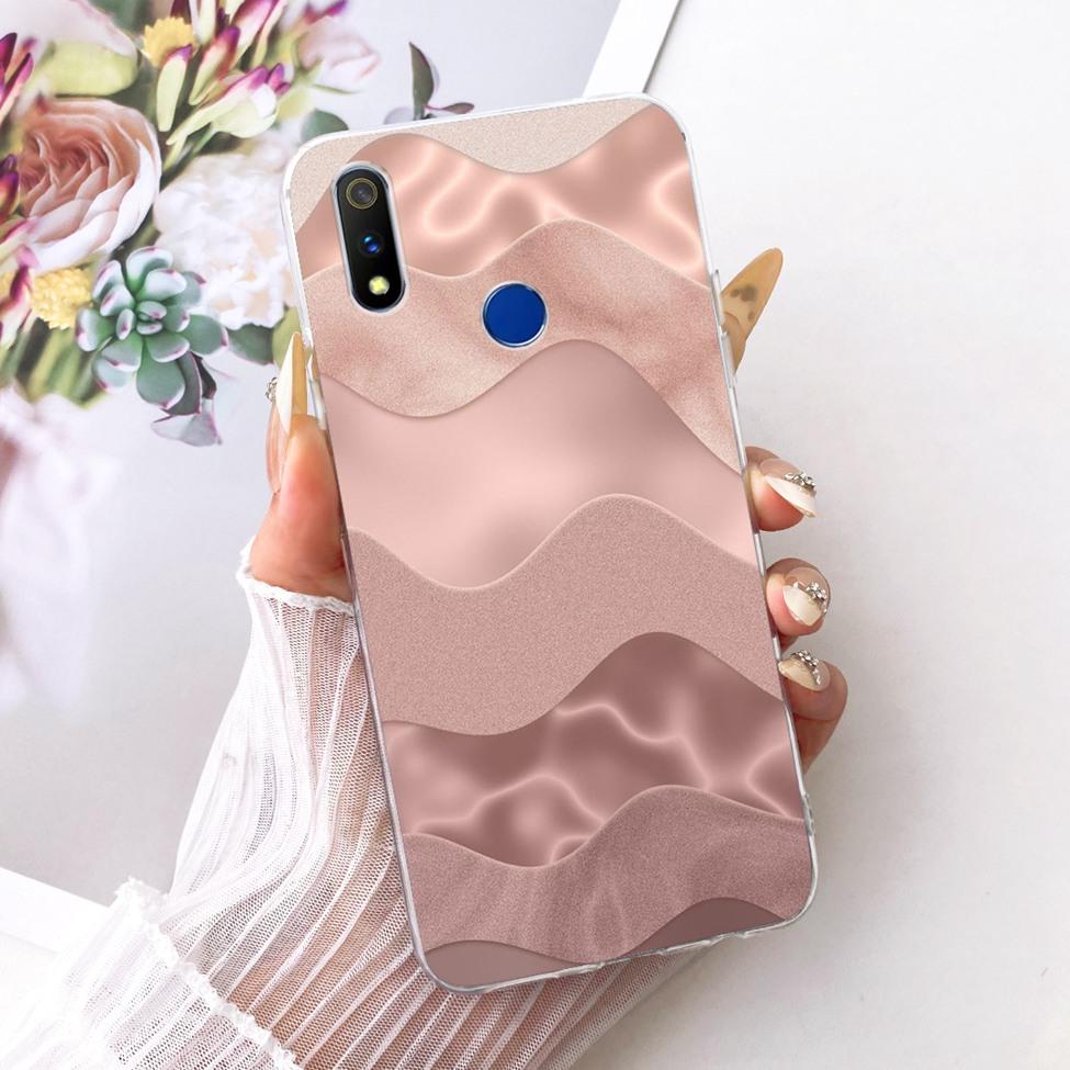 Transparent For Realme 3 Pro Case RMX1851 Cute Cat Fashion Butterfly Funny Painted Casing For Real Me 3 Pro Cover