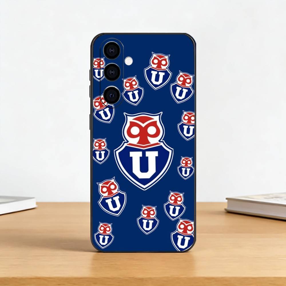 C-Chile U-University Phone Case Black Silicone Soft For Samsung Galaxy A73,A72,A71,A70,A53,A52,A51