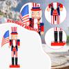 Wood Nutcracker Figurine Ornament Traditional Christmas Decoration for Party