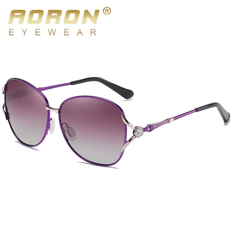 aoron More Than 100 Colors Polarized Sunglasses for Men Women Fashion Design Metal Frame Outdoor UV400 Anti Glare Driving Glasses