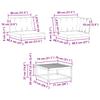 Outdoor Sofa Set 6 pcs White and Beige 79 x 79 x 37 cm