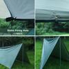 YAPJEB Waterproof Tarp Camping Tarp Tent Canopy UV Protection 2000mm Water Pressure Resistance Sunshade Heat Shielding Light Blocking UV Cut Compact