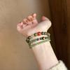 Natural Hetian Jade Beaded Bracelet Retro Niche Temperament Wenwan Bracelet Simple New Chinese High-end Hand Jewelry