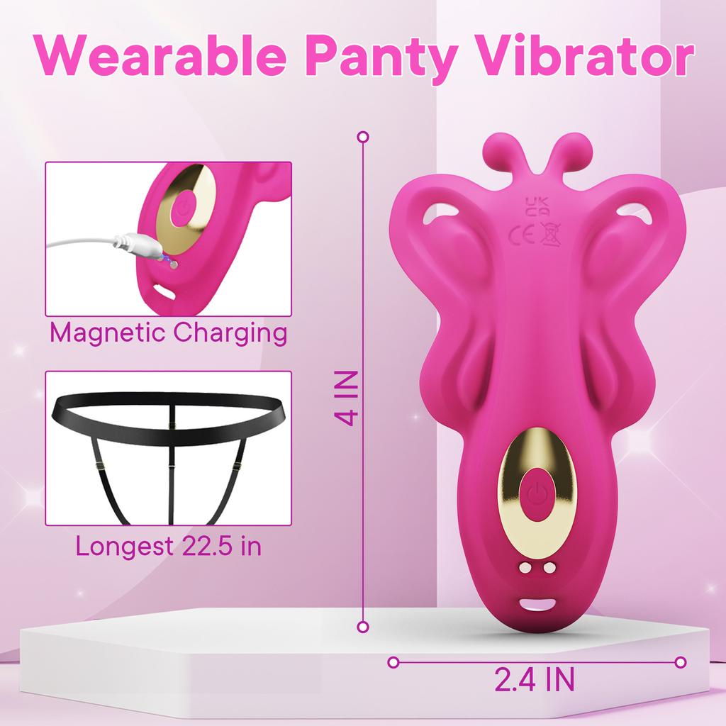 Vibrating Butterfly Panties For Women Female Masturbation Device Wearable Clitoral Stimulator With Egg Massager Intimate Pleasure Product For Adult