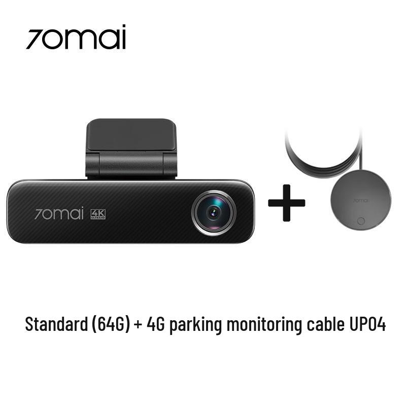 70mai M800 4K Nachtsicht Dashcam: Doppelaufnahme vorne/hinten mit 4G-Fernüberwachung & Parküberwachung.