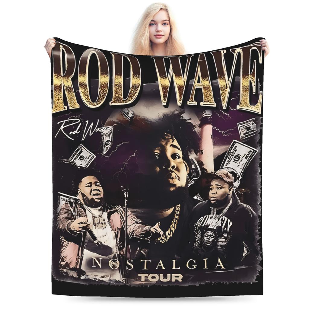 Retro Rod Wave  Blankets  Warm Soft Fashion Plush Bedding Throws For Children Bedroom Flannel Bedspread Bed Cover