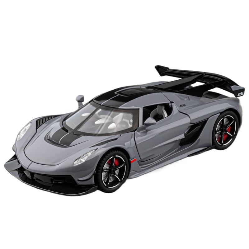 1/22 Koenigsegg Jesko Supercar Alloy Diecast Model Car Outdoor Display Products with High Simulation Collection Hobbies for Boyfriend Boys