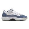 Air Jordan 11 Retro Low GS Diffused Blue Kids Sneakers White Midnight-Navy Football-Grey FV5121-104