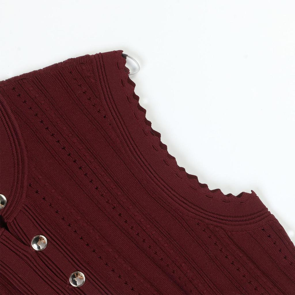 French Summer Fashion Set: Sleeveless Top & Pleated Skirt