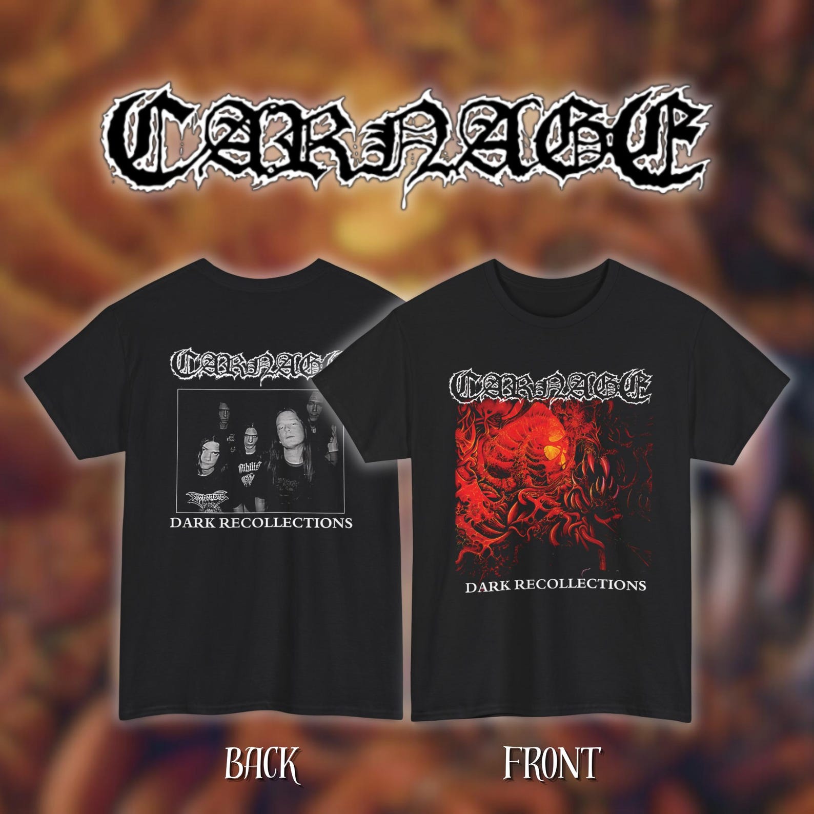 Carnage - Dark Recollections | Gildan Heavy Cotton Tee | Size- S, M, L, XL, 2-3 XL 4XL