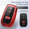 For Toyota Key Fob Cover 3 Buttons Fits 2026 2025 2024  GR Corolla Cross Tacoma 4Runner Prius Land Cruiser