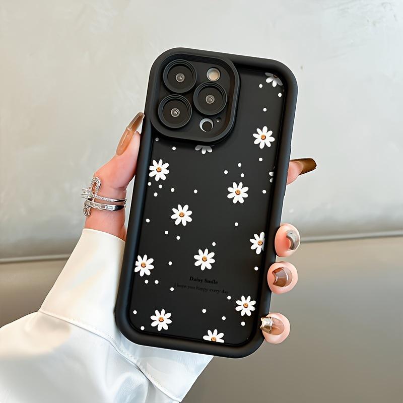 

High Bamboo Phone Case with Daisy Flowers - Compatible with Apple 16/15/14/13/12/11/XS, Soft Protective Cover iPhone 15