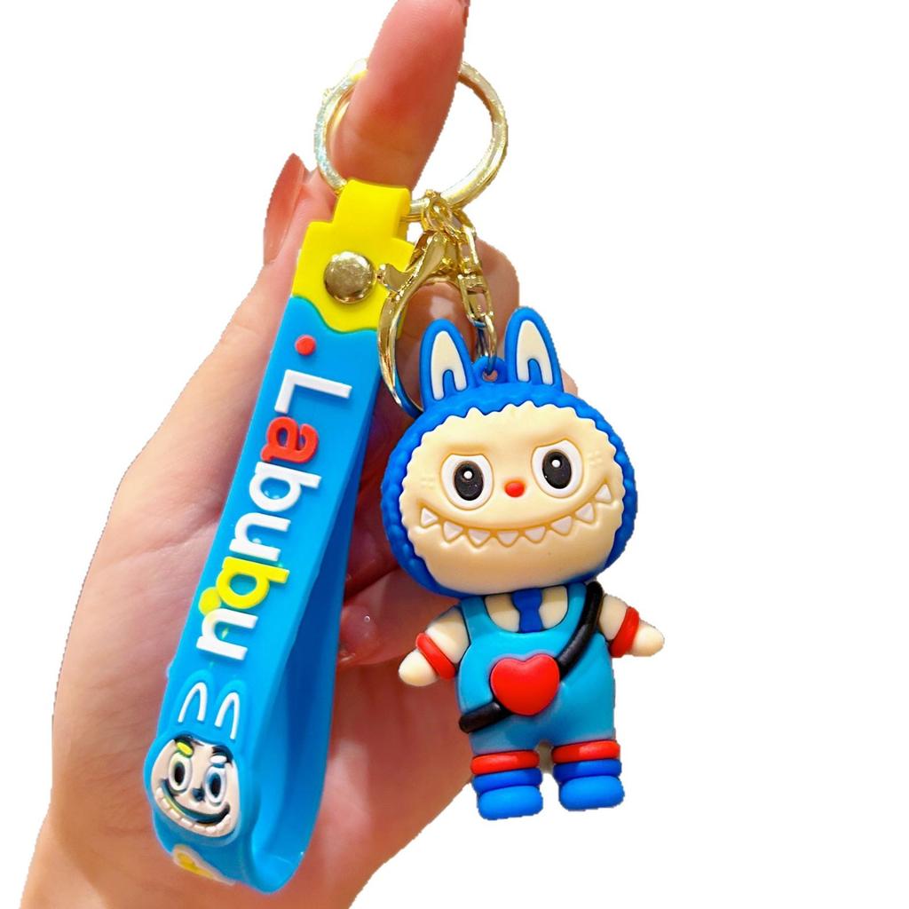 Cartoon Sheep Keychain Pendant Cute Doll Backpack Car Key Chain Ring Gift