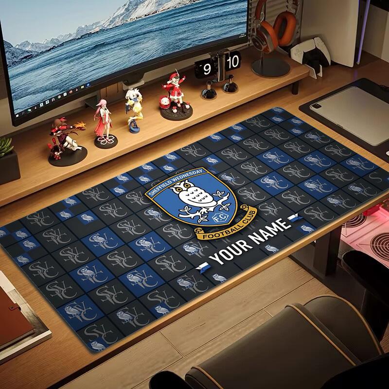 Sheffield Wednesday Football Club Print  Cushion Non-slip Laptop Tablet Big Mousepad XXL Mat Mini PC Playmat With Lock edge