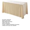 Tablecloth Oblong Shape Pure Color Easy Care Velvet Table Protection Banquets Party