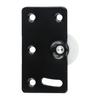 1 Set Sliding Door Roller 85*45 Mm Accessories Black