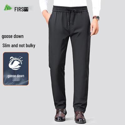 Shanshan Men's 90% Goose Down Straight-Leg Winter Down Pants