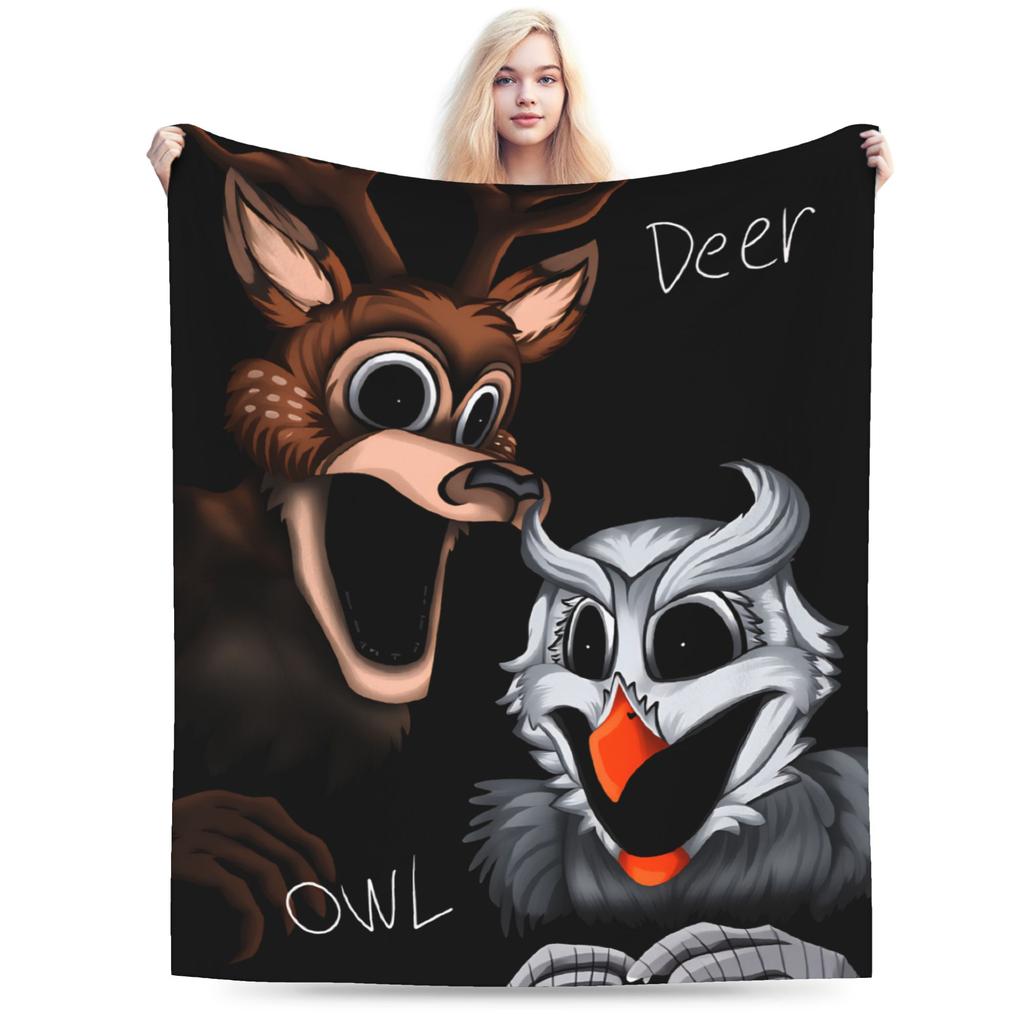 Warm Blankets Students Decorative 99 Nights in the Forest Survival Games Throw Blanket For Home Decor Trend Sofa Bed Cover