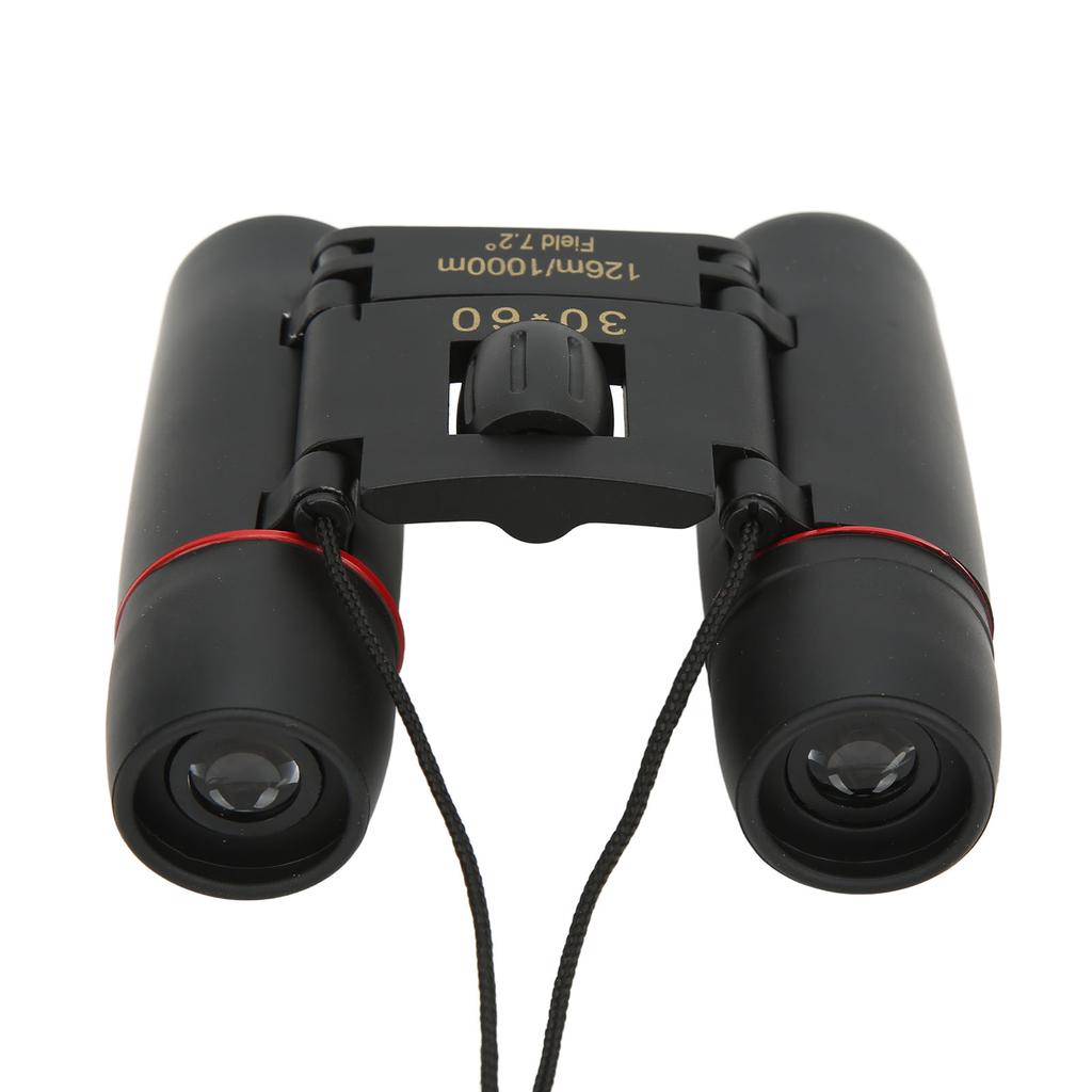30x60 Compact Binoculars Clear Low Light Vision Easy Focus Portable Foldable HD Binoculars for Kids