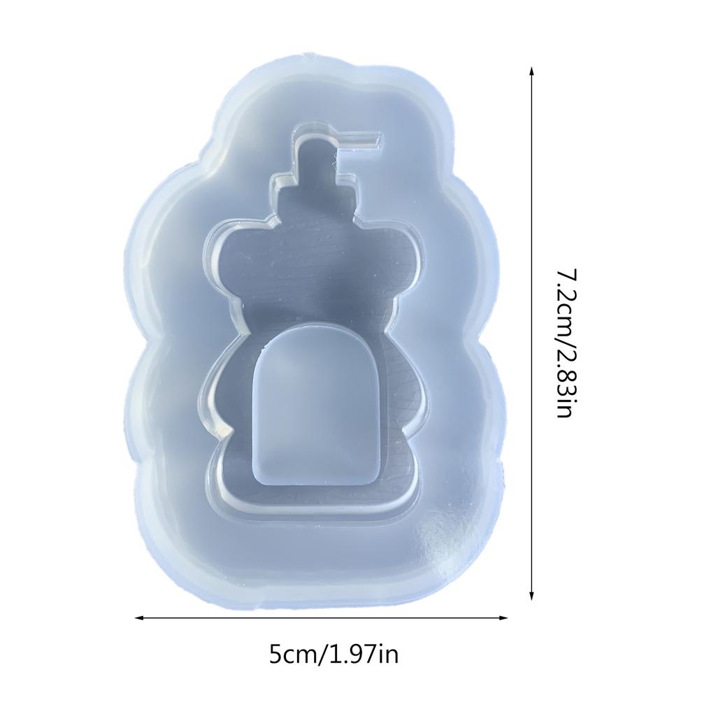 Quicksand Resin Casting Mold,Resin Art Shaker Mold,Crystal Silicone Hollow Mold Epoxy Pendant Mold Resin Keychain Mold