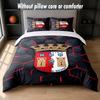 Braga FC Design Bed Bedding Set 1 Duvet Cover + 2 Pillowcases Soft Breathable Household Bed Linens