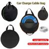 Handheld Car Charge Cable Bag Oxford Cloth Electric Car Cables Carry Case  RVs