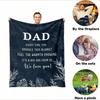 Gifts For Dad Blanket For Father's Day Gifts From Daughter Son Best Dad Ever Gifts Dad Birthday Gift Thanksgiving Day