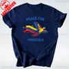 Peace For Venezuela Shirt We Stand With Venezuela Tshirt Venezuelan Flag Solidarity Tee Unisex Unisex Unisex Streetwear Cotton Tops