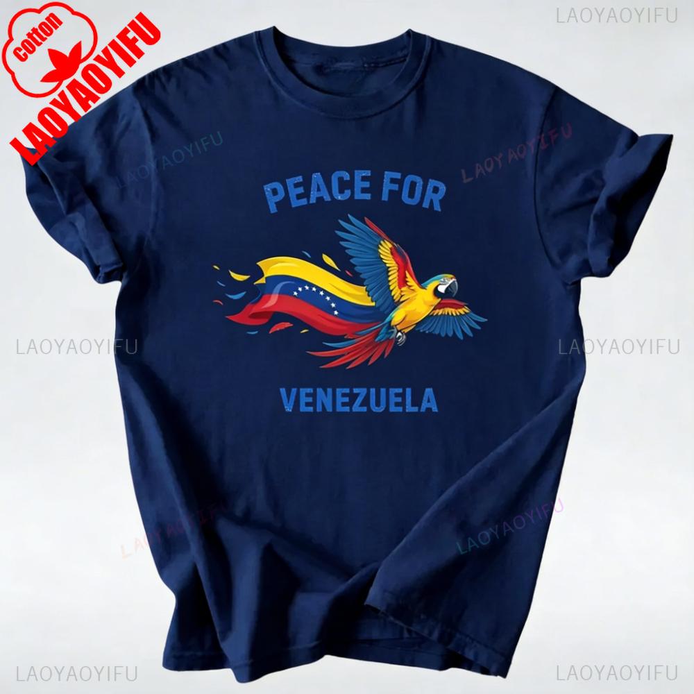 Peace For Venezuela Shirt We Stand With Venezuela Tshirt Venezuelan Flag Solidarity Tee Unisex Unisex Unisex Streetwear Cotton Tops