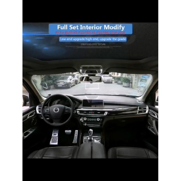 Stainless For BMW X5 X6 F15 F16 Car Interior Rear Seat AC Air Vent  Outlet Cover