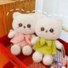 Plush Cat Toy Doll Bow Dress Kitty Stuffed Animal Cartoon Home Ornament Gift