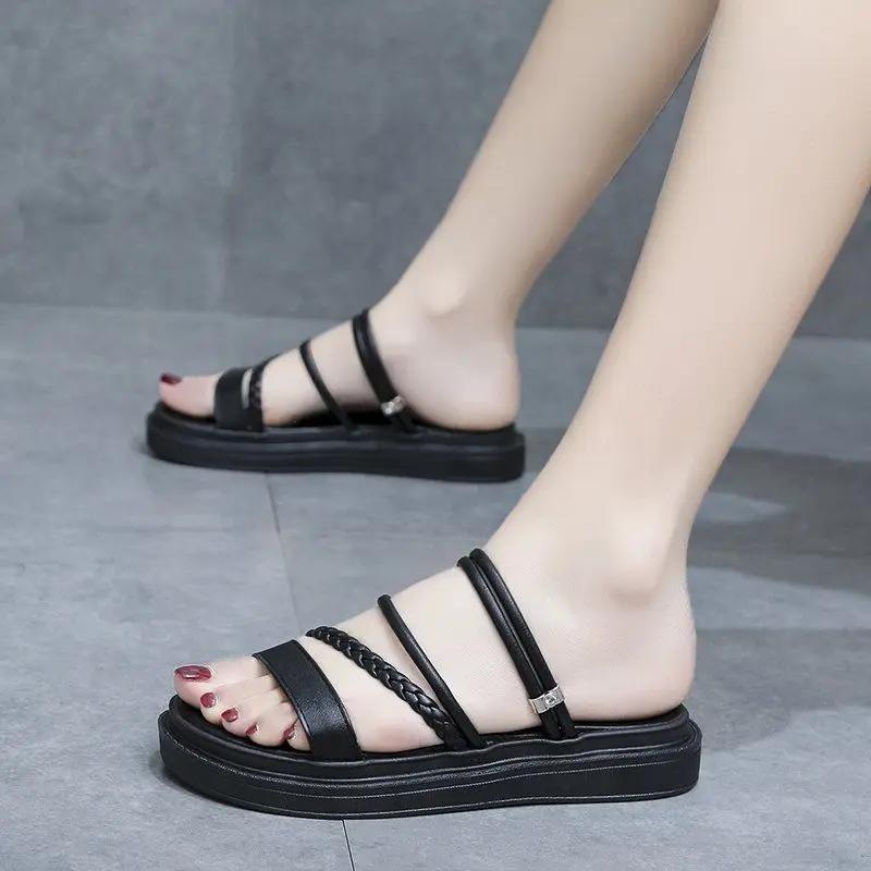 Fashion Platform Height Summer Woman Shoes Sale New Breathable Fashion Chic and Elegant Luxury 2025 Original on Offer Sandals for Women