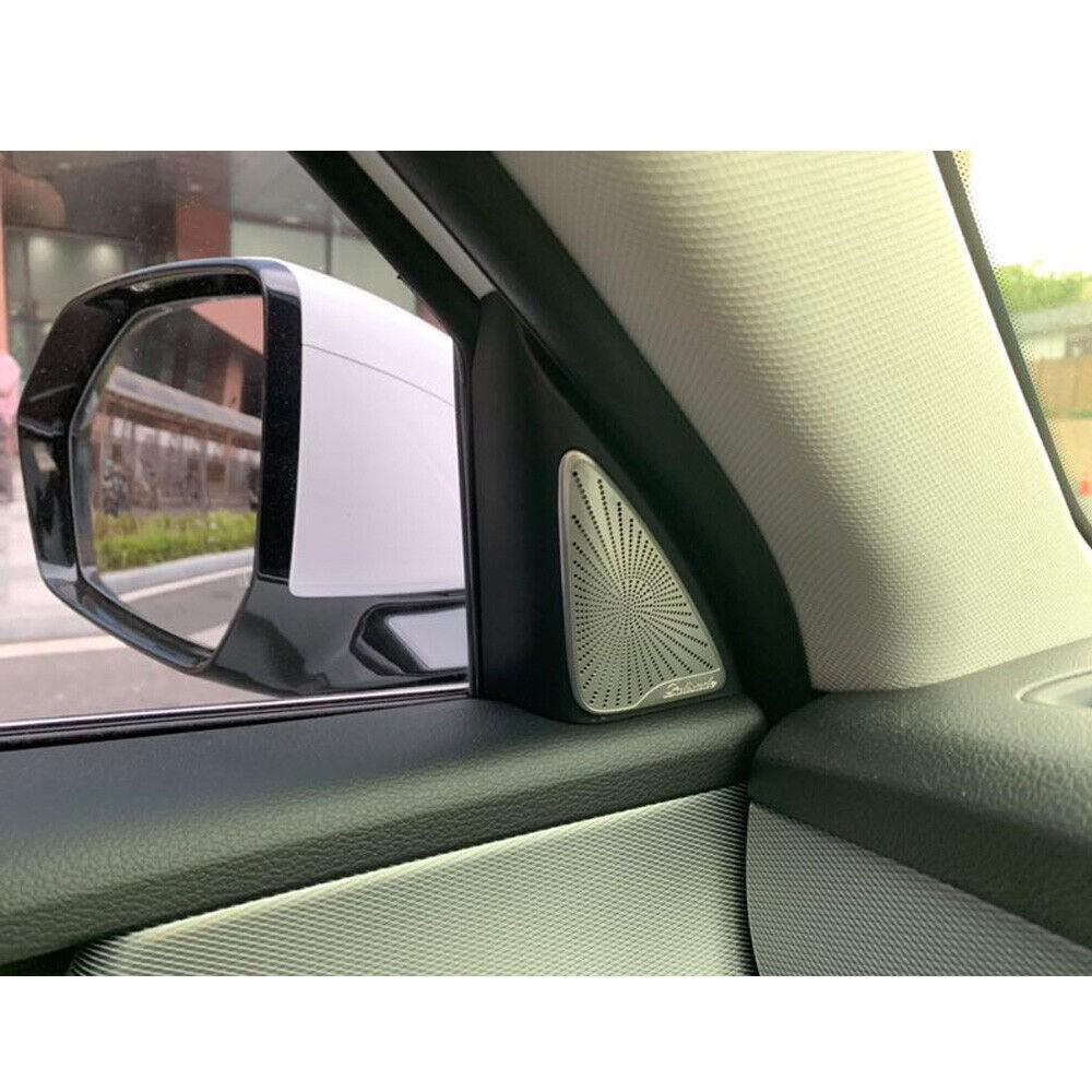 2X Chrome Door Speaker A-Pillar Cover Trim Decoration For Hyundai Palisade 2020+