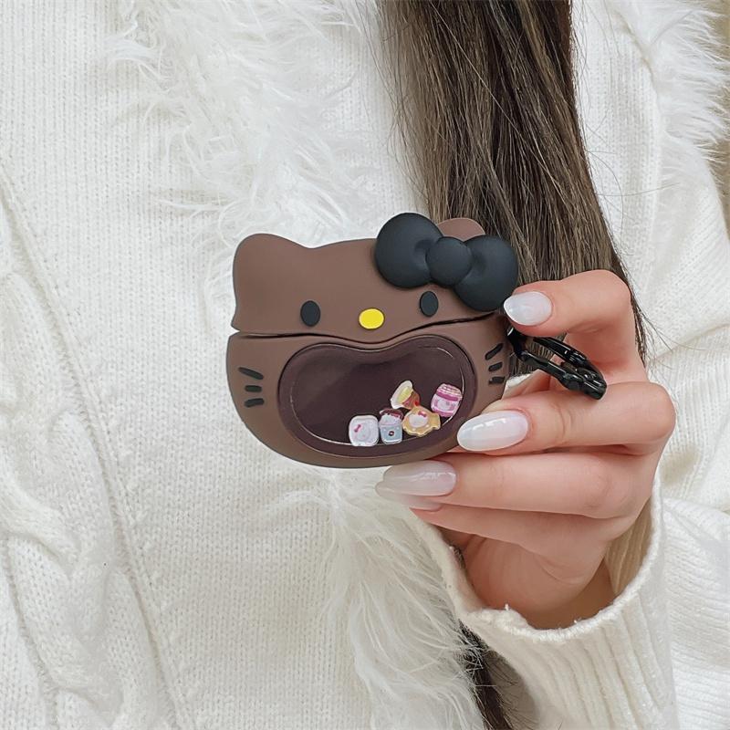 

Funny Cute Cartoon Hellokitty Earphone Case For Apple Airpods 4 3 2 Pro 3 Protective Cover For Airpods Pro Headset Charing Cases For Airpods 1 2