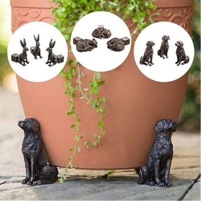 3Pcs Garden Decor Potted Animal Plant Stand Bonsai Stand Plant Pot Foot Flower Pot Support