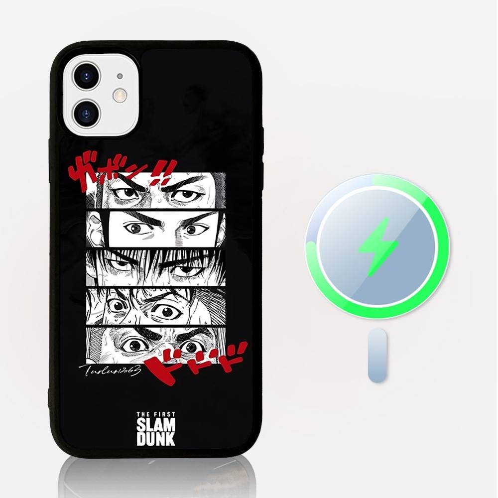 Cute S-Slam-DunkS Phone Case Magnetic Case For IPhone 16 14 13 12 11 15 Pro Max Plus For Magsafe Wireless Charge Cover