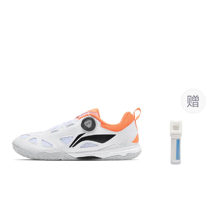 Li Ning Mage Pe Comfortable Cushioning Low Top Table Tennis Shoes Unisex White Orange APPU017-1