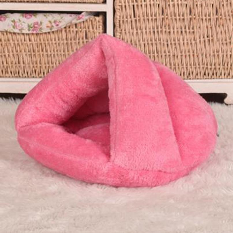 Winter Pet Cat Small Dogs Bed Kitten Cave Sleeping Bag Puppy House Warm Mat Soft Fleece Thicken Nest