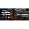 Solar Post Cap Light Outdoor Waterproof 12pack,Solar Fence - Post Lights for 4x4 5x5 6x6 Wooden/Vinyl Post,Black Deck Post Cap Light Solar Powered
