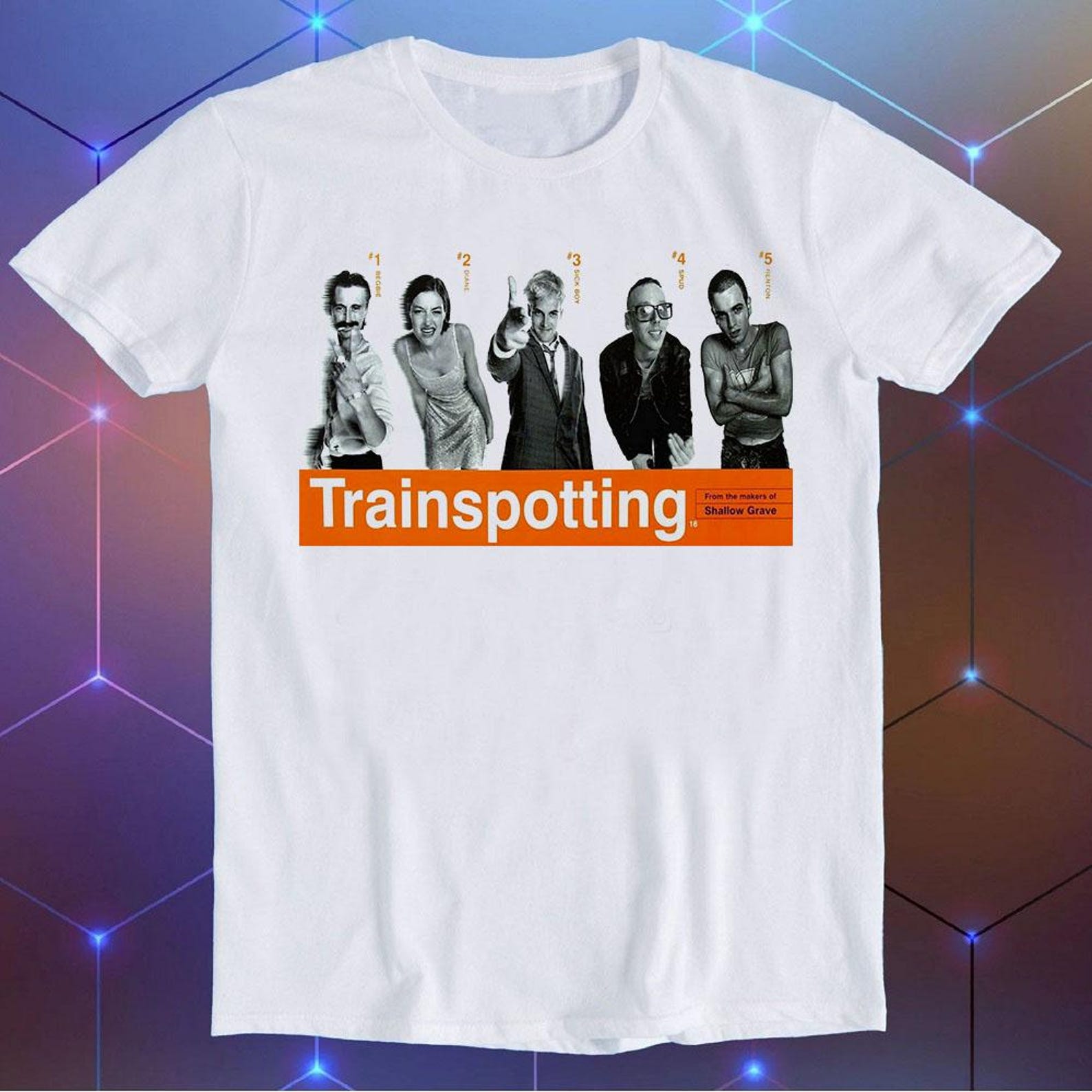 Trainspotting 90s Meme Unisex Gamer Cult Movie Music Cool Funny Gift T-Shirt E245 L