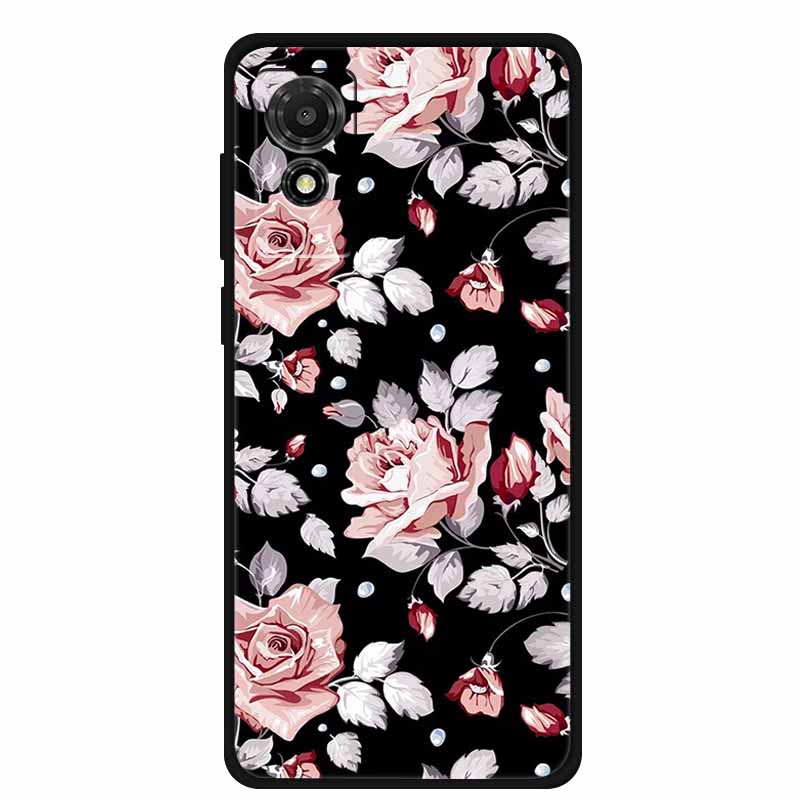 Etui na TCL 501 2024 Miękkie Etui Silikonowy Tylny Pokrowiec na TCL T433D Ochronna Obudowa Etui na TCL 501 Etui Kreskówkowe Zwierzątko TCL501