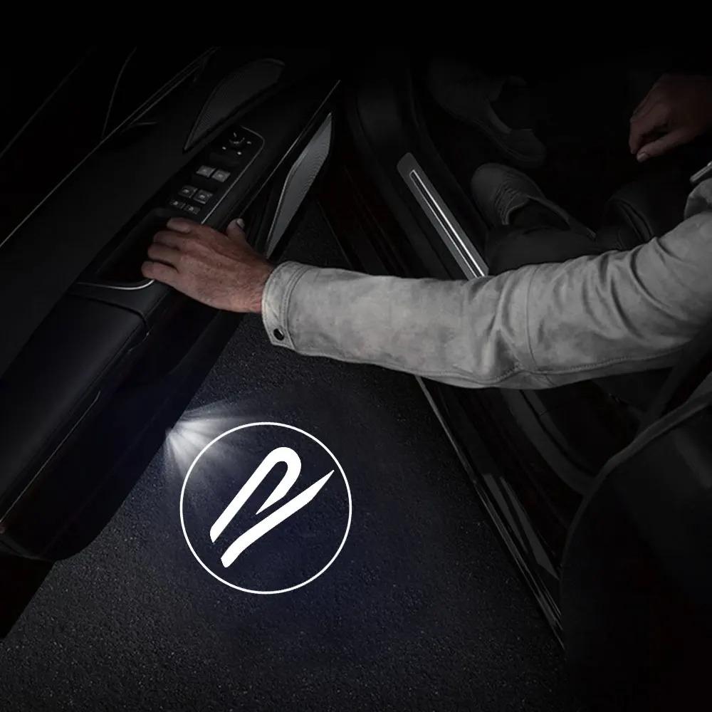 VW 1/2PCS HD Car Door Welcome Lights LED Wireless Projector Lamps For Volkswagen Vw Tiguan Jetta Mk6 Scirocco Polo 6R Touran Passat EO1