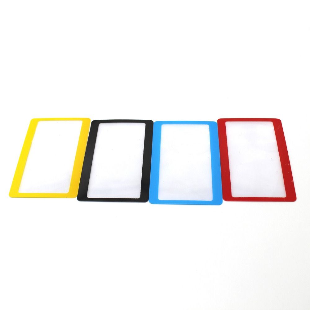 10PCS Slim Design Card-type Magnifier Card-Sized Reading Magnifier Reading Small Text