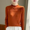 Semi-turtleneck Summer Fashion Versatile Fungus Edge Thin Bottoming Shirt Lace Top