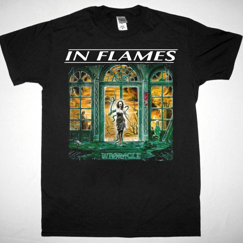 

Винтажная футболка In Flames Whoracle Все размеры от S до 5XL 1T241 Унисекс футболка S