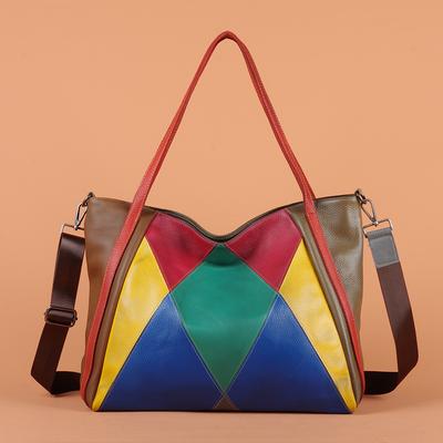 Colorful Leather Bag for Women  Custom Diamond  Unique Shoulder  Crossbody Bag  Fashion